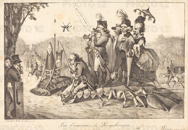 Les Ecrevisses à Longchamps, 1822.