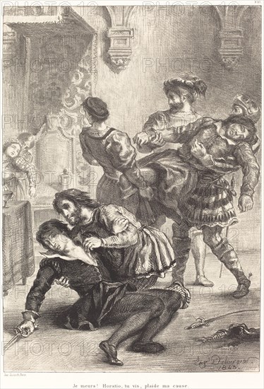 The Death of Hamlet (Act V, Scene II), 1843.