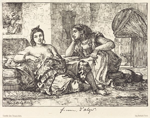 Femmes d'Alger, 1833.