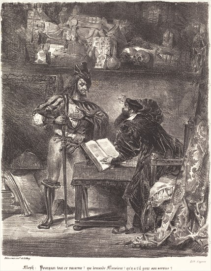 Mephisto Appears to Faust.