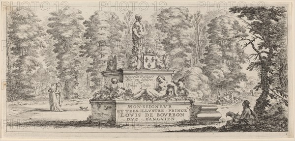 Title Page for "Divers paysages", in or before 1647.