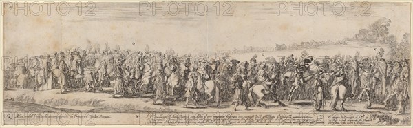 Polish Nobles, His Excellency the Ambassador, and His Carriage, 1633.