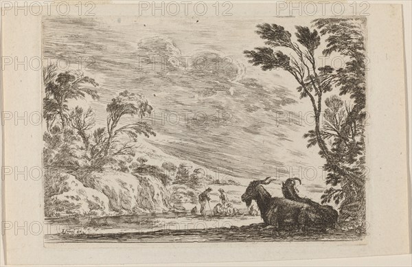 Two Goats Lying Down, 1642.