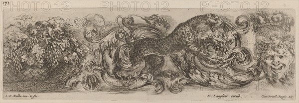 Ornamental Frieze with Leopard, probably 1648.