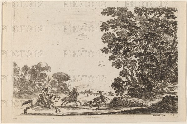Forest with Deer Hunt, 1642.