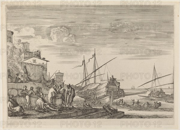 View of Several Houses Facing the Port, probably c. 1654/1655.