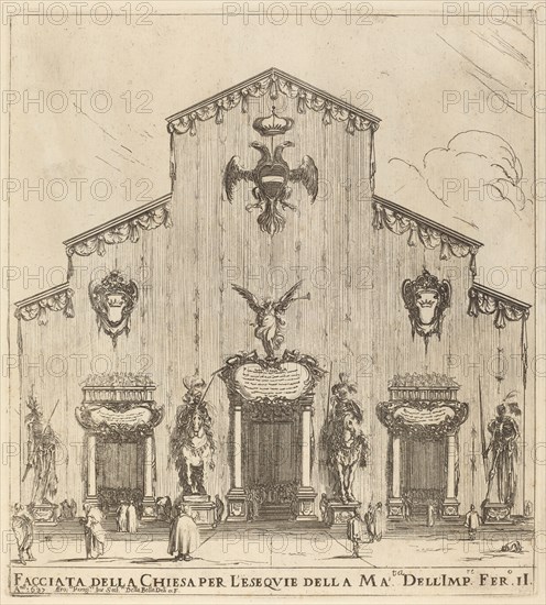 Facade of the Church of San Lorenzo, Florence, 1637.