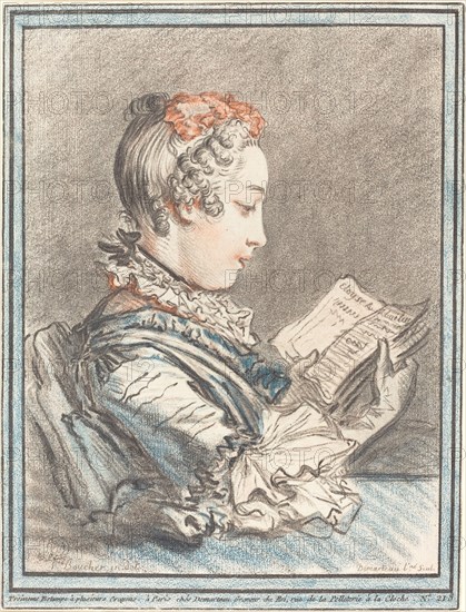 Young Girl Reading "Héloise and Abélard", 1770.