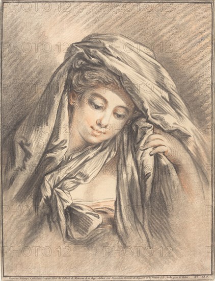 Young Woman with Her Head Covered, 1767.