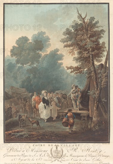 Foire de Village, 1788. [Village fair].