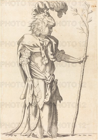 Figure Costumed as Hercules, c. 1539.
