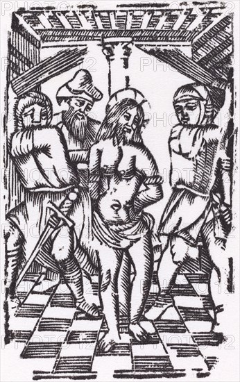 The Flagellation. [Probably French 16th century, restrike 1968].