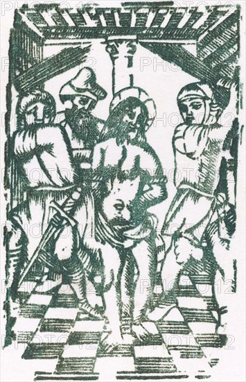 The Flagellation. [Probably French 16th century, restrike 1968].