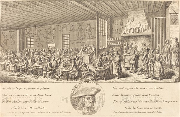 Cabaret of Ramponaux, c. 1760. Formerly attributed to Benoît-Louis Prévost.