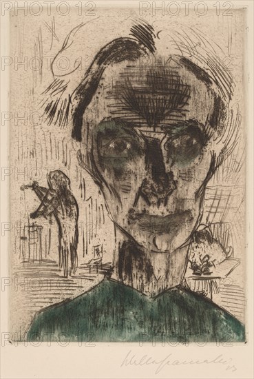 Man in a Room, Self-portrait, 1922-1923.