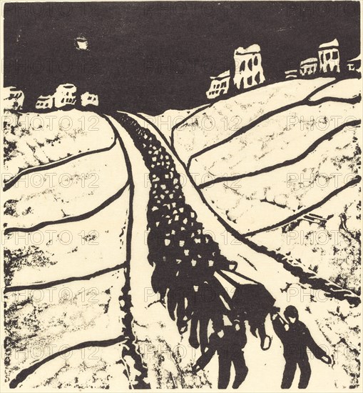 Burial (Begrabnis), 1916.
