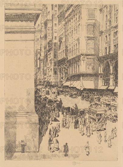 Fifth Avenue, Noon, 1916.