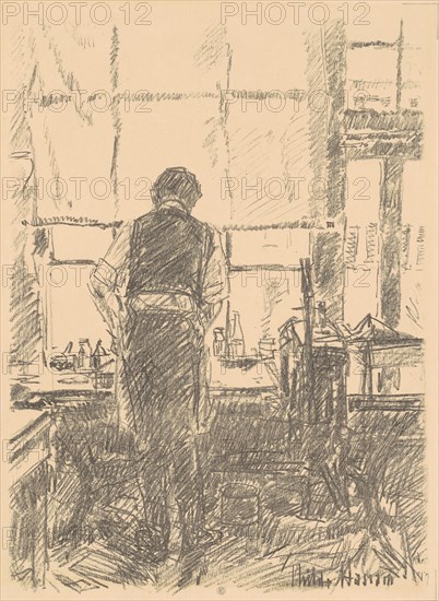 Portrait of Joseph Pennell, 1917.