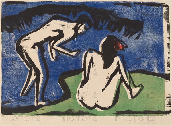 Bathing Couple, 1910.