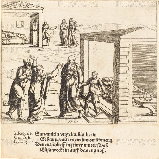 Elisha Raises the Son of the Shunammite, 1547.