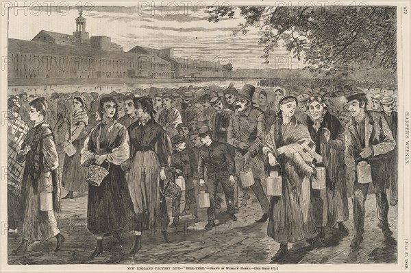 New England Factory Life - Bell-Time, published 1868.