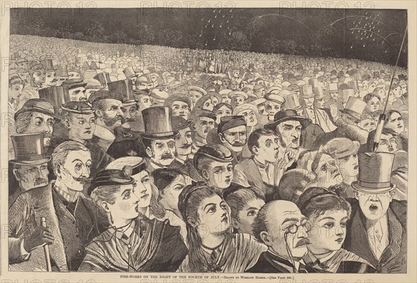 Fire-Works on the Night of the Fourth of July, published 1868.