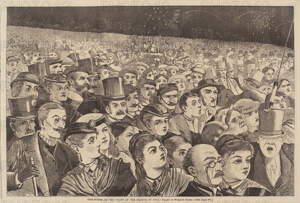 Fire Works on the Night of the Fourth of July, published 1868.