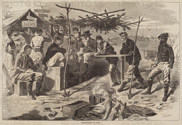 Thanksgiving in Camp, published 1862.