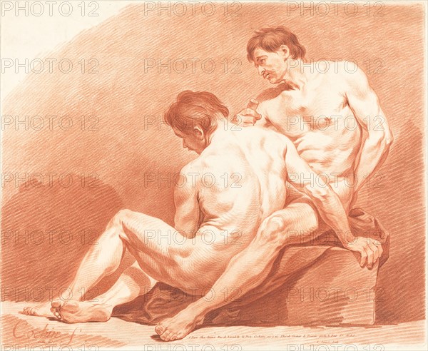 Two Male Nudes, c. 1774.