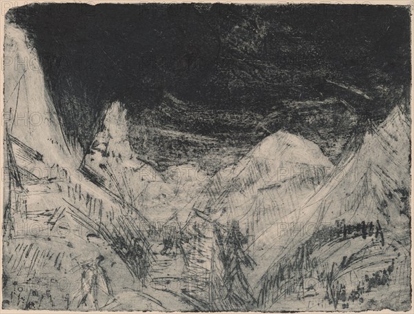 Mountain Landscape with Little Mowers, 1919.