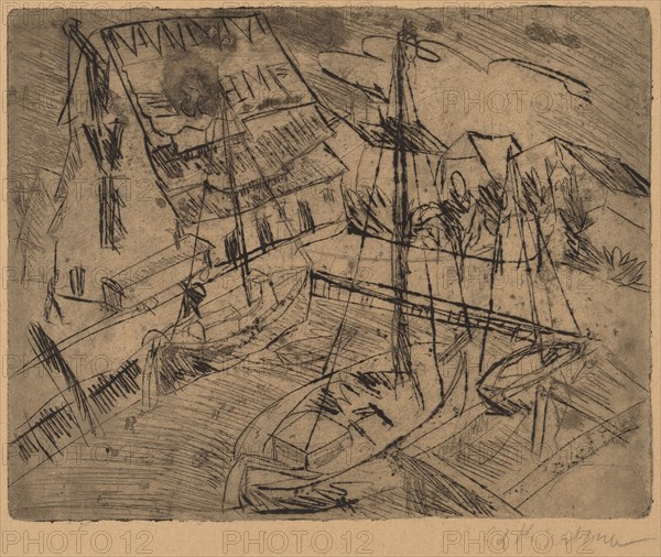 Harbor at Burgstaaken, 1913.