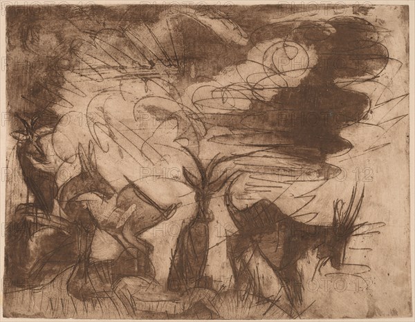Goats and Clouds, 1919.