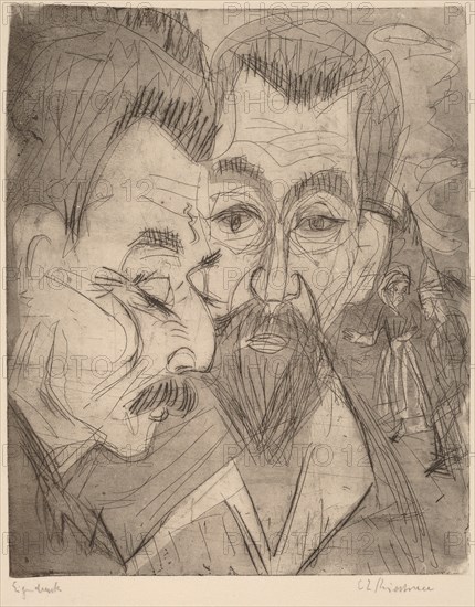 Two Peasant Heads, 1920.