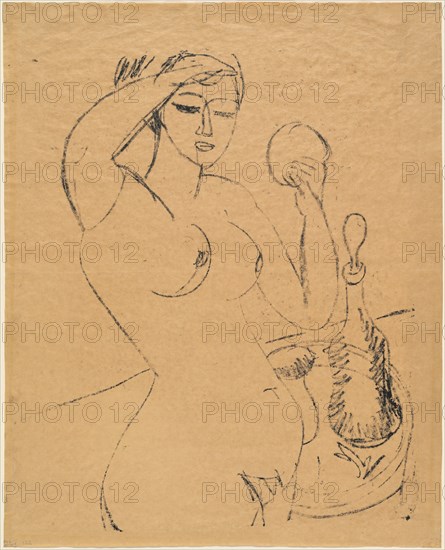 Nude Girl at her Toilette, 1912.