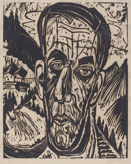 Head of van de Velde, Bright (Kopf van de Velde, Hell), 1917.