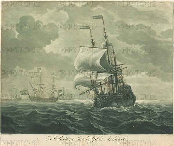 Shipping Scene from the Collection of Jacob Gibbs, 1720s.
