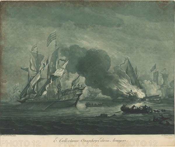 Shipping Scene from the Collection of Onuphrij Edwin, 1720s.