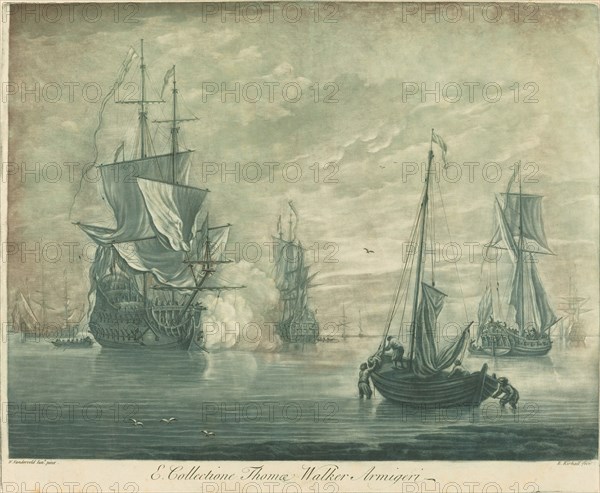 Shipping Scene from the Collection of Thomas Walker, 1720s.