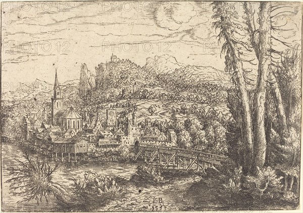 View of a City near a River, 1553.