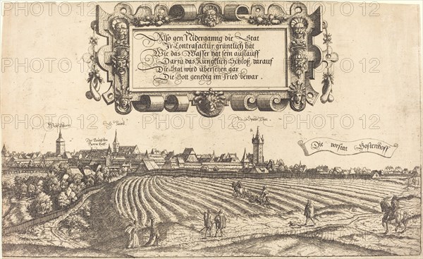 View of Nuremberg from the West [right section], 1552.