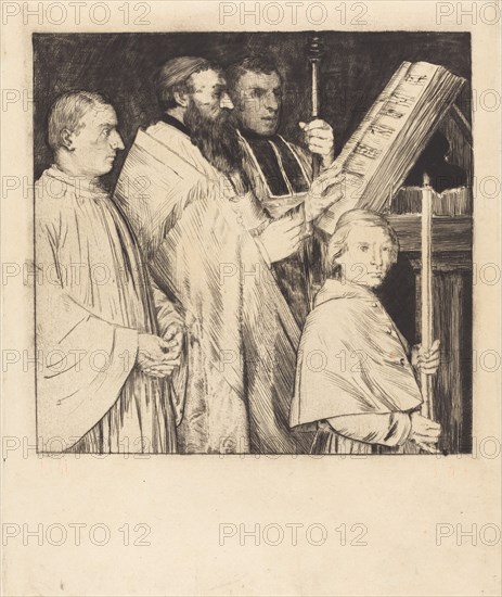 Choristers, 1st plate (Le lutrin).