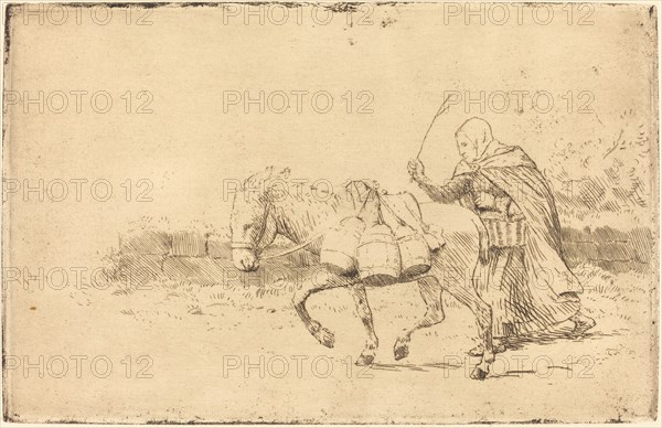 Milkmaid of Boulogne, 1st plate (Laitiere a Boulogne).