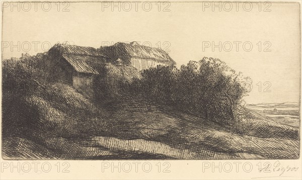 Cottage on a Hillside (Chaumiere sur le coteau).