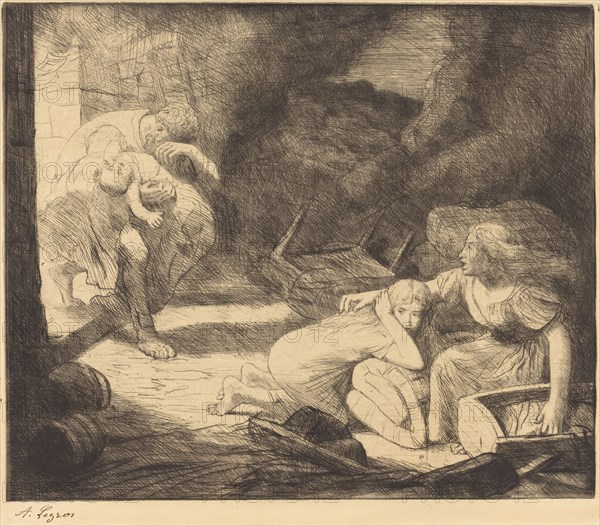 The Fire, 2nd plate (L'incendie).