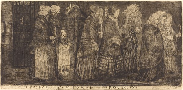 Procession in the Sepulchre of Saint Medard(Procession dans le caveaux de St.-Medard), 1859.