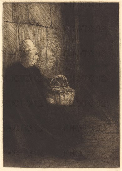 Peasant Woman of Boulogne (Paysanne des environs de Boulogne dite La femme au panier).