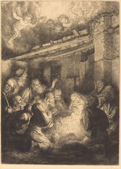 The Adoration of the Shepherds (L'adoration des bergers).