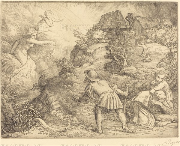 Allegory of the Peasant and Fortune (Le paysan et la fortune: Sujet allegorique).