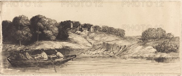 Landscape with Boat, 1st plate (Le paysage au bateau).