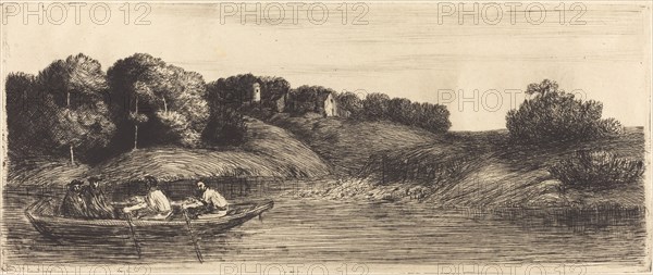 Landscape with Boat, 1st plate (Le paysage au bateau).